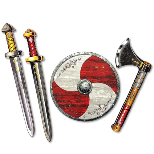 Liontouch - Wikinger Set - Schwert, Schild & Axt | Für Jungen ab 3 Jahren | Werkstattmeister Svens authentische Krieger-Spielzeuge für Rollenspiele | Zubehör aus Schaumstoff für Rollenspiele & Kostüme Liontouch - Wikinger Set - Schwert, Schild & Axt | Für Jungen ab 3 Jahren | Werkstattmeister Svens authentische Krieger-Spielzeuge für Rollenspiele | Zubehör aus Schaumstoff für Rollenspiele & Kostüme von Liontouch