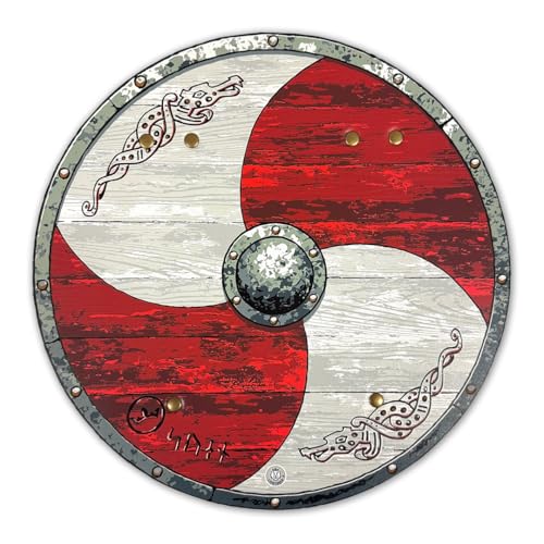 Liontouch - Wikingerschild | Für Jungen ab 3 Jahren | Werkstattmeister Svens authentische Wikinger-Krieger-Spielzeuge | Sicheres Zubehör aus langlebigem Schaumstoff für Rollenspiele & Kostüme von Liontouch
