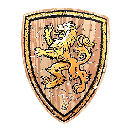 Liontouch - WoodyLion Schild für Kinder, Ab 3 Jahren | Holzähnliches Schaumstoffspielzeug für Rollenspiele im Wald | Sicheres & langlebiges Zubehör für Verkleidung & Kostüme für Jungen von Liontouch
