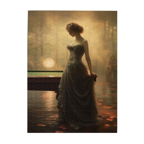 Liorosa 500-teiliges Puzzle für Erwachsene, elegante Billardfrau, verträumte Billardszene, tiefe Entspannung für sich selbst, praktische Montage Ihrer Heimdekoration Liorosa 500-teiliges Puzzle für Erwachsene, elegante Billardfrau, verträumte Billardszene, tiefe Entspannung für sich selbst, praktische Montage Ihrer Heimdekoration von Liorosa