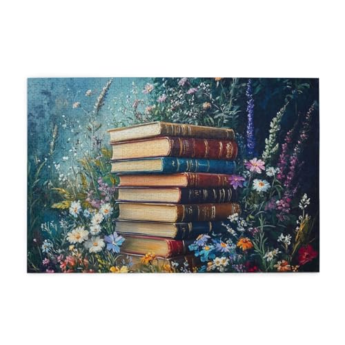 Liorosa Classic Books In Bloom Garten-Puzzles für Erwachsene, 1000 Teile, anspruchsvolles Holzkunst-Puzzle für Heimdekoration und Geschenkidee, jedes Stück ist einzigartig, geeignet für Liorosa Classic Books In Bloom Garten-Puzzles für Erwachsene, 1000 Teile, anspruchsvolles Holzkunst-Puzzle für Heimdekoration und Geschenkidee, jedes Stück ist einzigartig, geeignet für von Liorosa