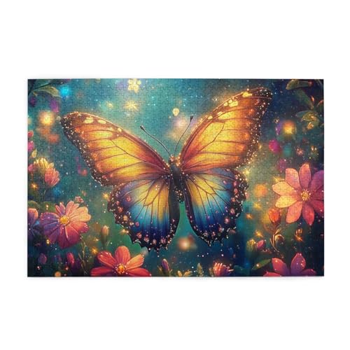 Liorosa Puzzle mit verzauberten Flügeln, 1000 Teile, detaillierter Schmetterling mit schillernden Schuppen und Sternenblüten, lebendige Farben, praktische Montage Ihrer Wohnkultur-Wandkunst Liorosa Puzzle mit verzauberten Flügeln, 1000 Teile, detaillierter Schmetterling mit schillernden Schuppen und Sternenblüten, lebendige Farben, praktische Montage Ihrer Wohnkultur-Wandkunst von Liorosa
