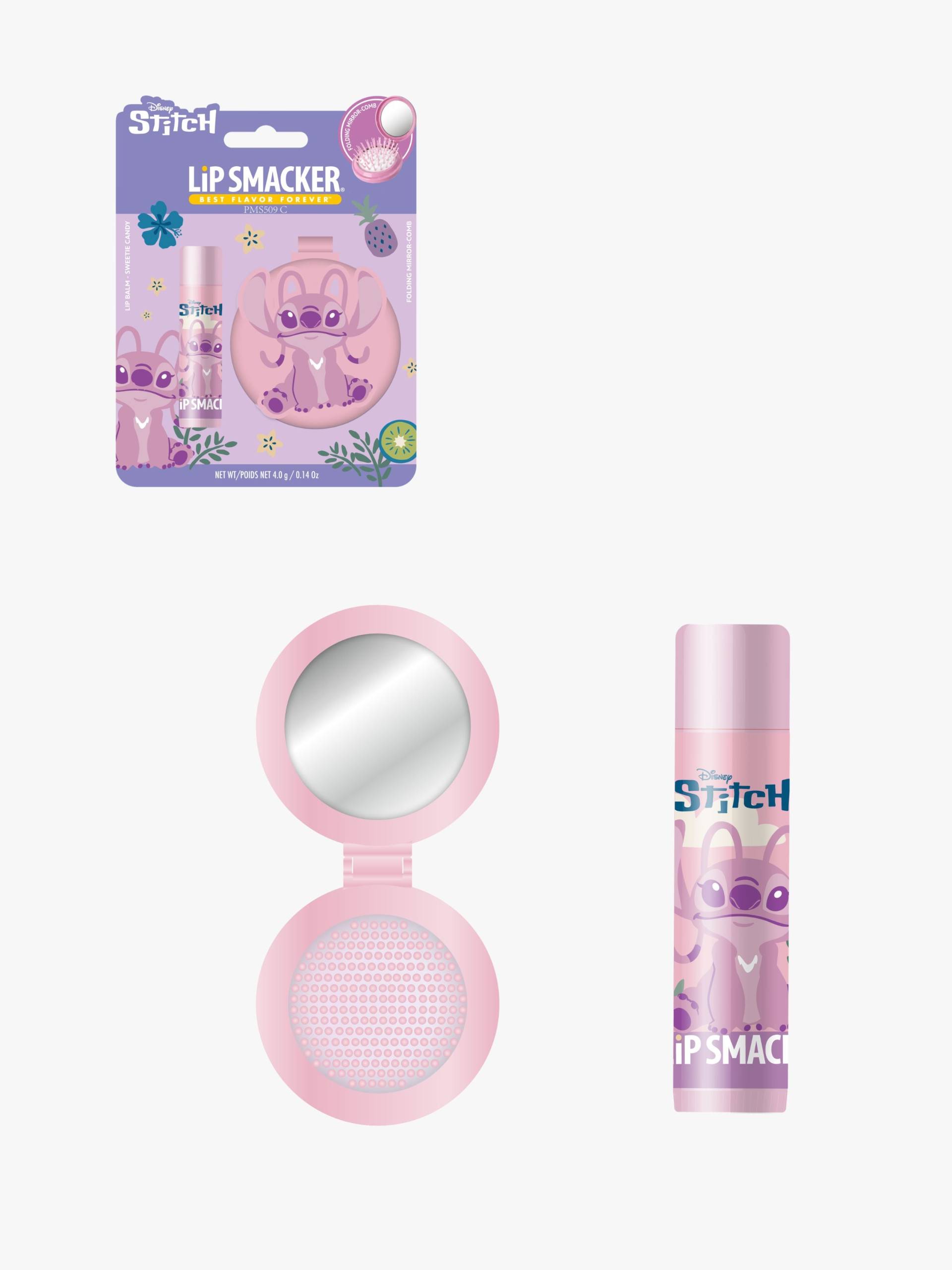 Lipsmacker Stitch Kamm Und Lippenbalsam Rosa von Lip Smacker