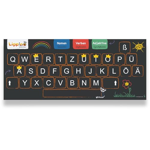 Lippino Tastaturlernmatte ANTEMA – Lernspielzeug ab 5 Jahren | Lernwörter & Rechtschreibung spielerisch üben | Silben lesen nach Montessori | Made in Germany | Geschenk zur Einschulung Lippino Tastaturlernmatte ANTEMA – Lernspielzeug ab 5 Jahren | Lernwörter & Rechtschreibung spielerisch üben | Silben lesen nach Montessori | Made in Germany | Geschenk zur Einschulung von Lippino