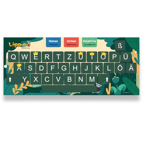 Lippino Tastaturlernmatte BALITA – Lernspielzeug ab 5 Jahren | Lernwörter & Rechtschreibung spielerisch üben | Silben lesen nach Montessori | Made in Germany | Geschenk zur Einschulung Lippino Tastaturlernmatte BALITA – Lernspielzeug ab 5 Jahren | Lernwörter & Rechtschreibung spielerisch üben | Silben lesen nach Montessori | Made in Germany | Geschenk zur Einschulung von Lippino