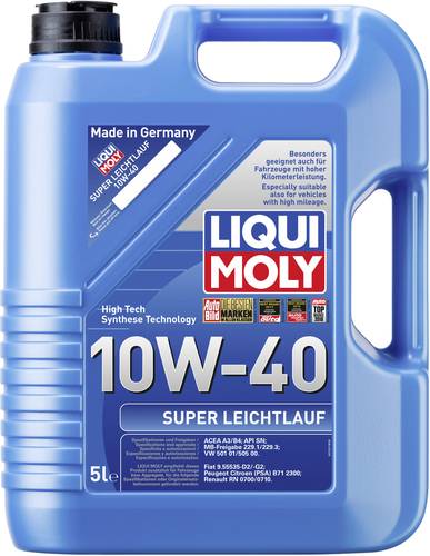 Liqui Moly SUPER LEICHTLAUF 10W-40 1301 Leichtlaufmotoröl 5l von Liqui Moly