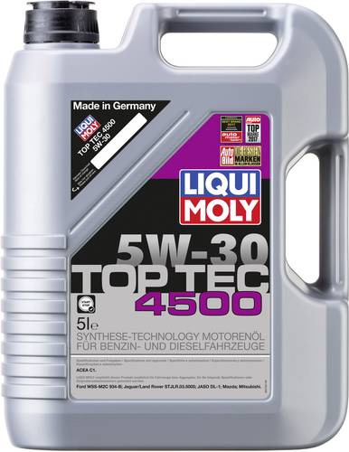 Liqui Moly TOP TEC 4500 5W-30 3729 Leichtlaufmotoröl 5l von Liqui Moly