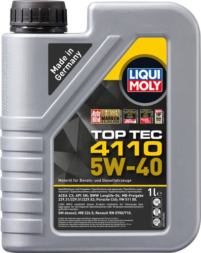 Liqui Moly Top Tec 4110 5W-40 21478 Leichtlaufmotoröl 1l von Liqui Moly