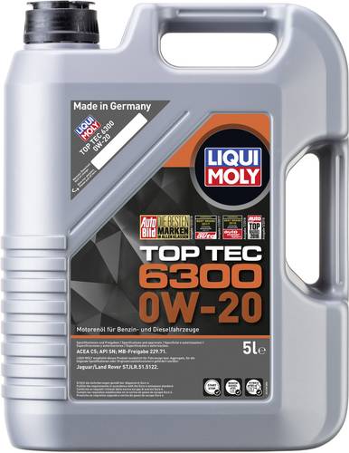 Liqui Moly Top Tec 6300 0W-20 21211 Leichtlaufmotoröl 5l von Liqui Moly