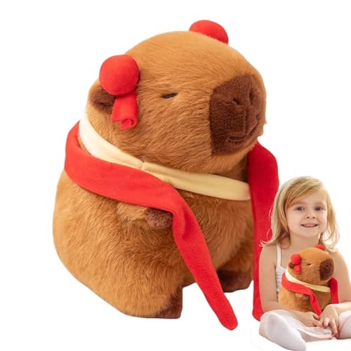 Cartoon Capybara Plüschspielzeug, Capybara Stoffed Animal | Weiches Capybara -Kissen - Kuschelweiches Tierspielzeug, 9 -Zoll, chinesisches Anime -Charakter -Design, Glück, für Kinder, Mädchen Cartoon Capybara Plüschspielzeug, Capybara Stoffed Animal | Weiches Capybara -Kissen - Kuschelweiches Tierspielzeug, 9 -Zoll, chinesisches Anime -Charakter -Design, Glück, für Kinder, Mädchen von Liqzirtu