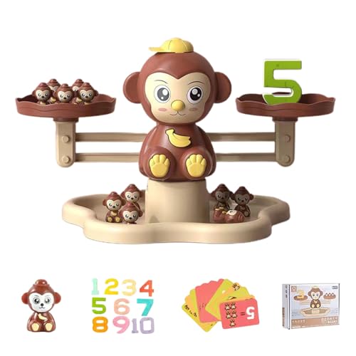 Gleichgewicht Mathematikspielzeug, Gleichgewichtsmathematikspiel für Kinder | Monkey Balance Set, STEM -Spielzeug für 3, 4 und 5 Jahre alte Mädchen, Reso -Spielzeug Probleme mit dem Mathematik - von Liqzirtu