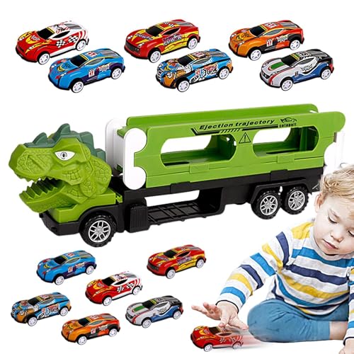 Joy Dinosaur Truck – Dinosaur Carrier Truck, Toddler Toys Sliding Race Track Truck Toys | Transporttransporter mit 12 Spielzeugen, Lernspielzeug für Dinosaurier-Transportwagen Joy Dinosaur Truck – Dinosaur Carrier Truck, Toddler Toys Sliding Race Track Truck Toys | Transporttransporter mit 12 Spielzeugen, Lernspielzeug für Dinosaurier-Transportwagen von Liqzirtu