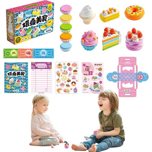 Küchenset für Kinder – Küchenspielzeug, Kuchen, Desserts | Realistisches Spielzeugessen für Zuhause, Mädchen und 4-6 Jahre, kreative Entwicklung, lustiges Lernspiel für Zuhause von Liqzirtu