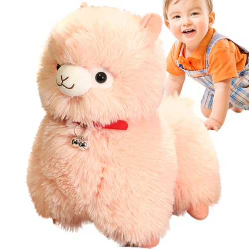 Lama Kuscheltier - Süße Plüschpuppe | Weiches Flauschiges Kuschelkissen, Niedliches Llamacorn Plüschkissen, Kuscheltier Für Kinder Mädchen, Langes Plüschkissen Geschenk Feiertage von Liqzirtu