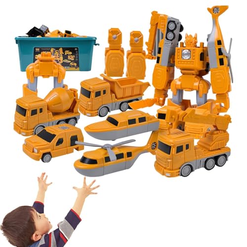 Actionfigur des Roboters – Spielzeug aus dem Magnetauto, Roboter Auto | Kreatives Transformationsspielzeug, Baufahrzeuge des Spiels von Liqzirtu