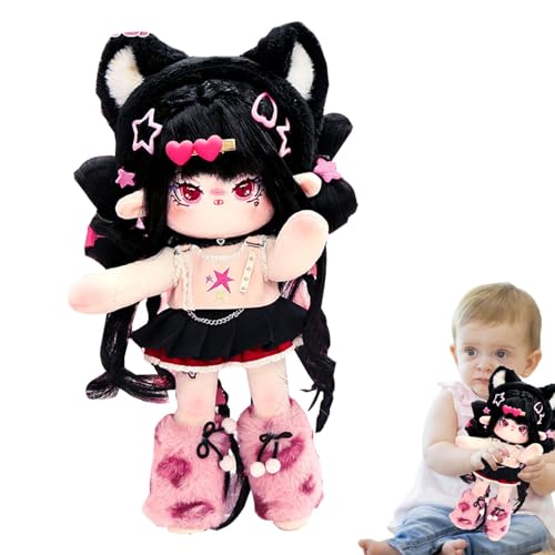 Aus Baumwolle, niedlich, mit Gelenken, Skelett aus Plüsch, Puppen zum Anziehen mit Kleidung – Anime Girl zum Sammeln, 30 cm, verbessert die Koordination Aus Baumwolle, niedlich, mit Gelenken, Skelett aus Plüsch, Puppen zum Anziehen mit Kleidung – Anime Girl zum Sammeln, 30 cm, verbessert die Koordination von Liqzirtu