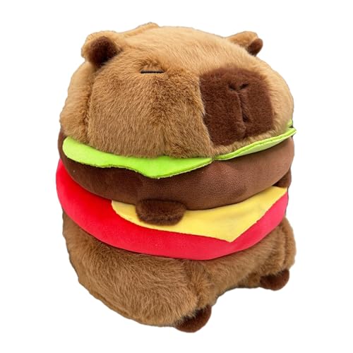 Liqzirtu Capybara Stuffed Animal, ausgestopfte Capybara,Süße Hamburger Capybara Plüschspielzeug | Entzückende Cartoon gefüllt Plüsch, weiches Sofa Kissen für Wohnzimmer Schlafzimmerstudium Liqzirtu Capybara Stuffed Animal, ausgestopfte Capybara,Süße Hamburger Capybara Plüschspielzeug | Entzückende Cartoon gefüllt Plüsch, weiches Sofa Kissen für Wohnzimmer Schlafzimmerstudium von Liqzirtu