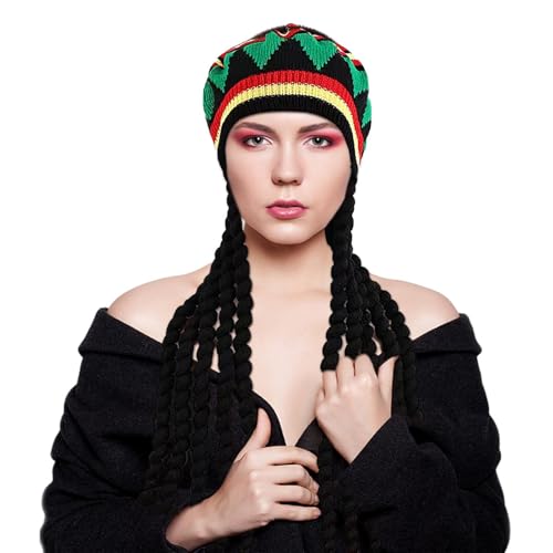 Liqzirtu Dreadlocks Hut mit Dreadlocks, Hut mit Dreadlocks - Dreadlocks Cap | Hut, schwarze Dreadwigmütze, Kostüm für Hüte, Perücke festival.Cosplay Liqzirtu Dreadlocks Hut mit Dreadlocks, Hut mit Dreadlocks - Dreadlocks Cap | Hut, schwarze Dreadwigmütze, Kostüm für Hüte, Perücke festival.Cosplay von Liqzirtu