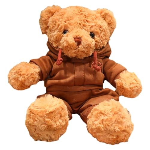 Flauschiges, flauschiges Plüschtier | niedlicher Teddybär von 38,1 cm (15 Zoll), schlafender Bär mit Fell und Plüschtier – flauschiges Tier – 38,1 cm (15 Zoll) süßer Bär aus Plüsch von Liqzirtu