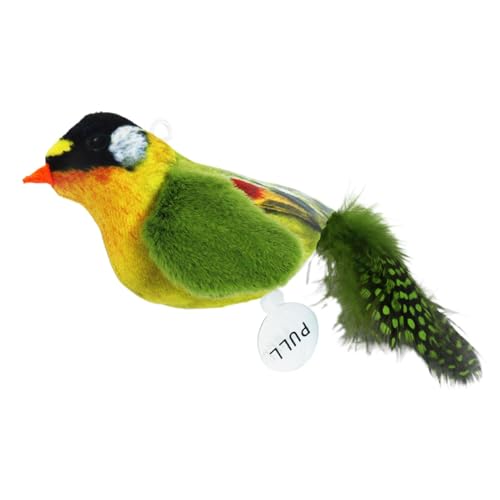 Liqzirtu Floppy Bird Toys - 13 * 4,5 * 6 cm diyy Katze, Catnip Soundspiele | Interaktiver quietschiger Vogel für Kätzchen Katzen Haustiertürme Bäume Kratzen Pfosten Aktivitätszentren Innenspaß von Liqzirtu