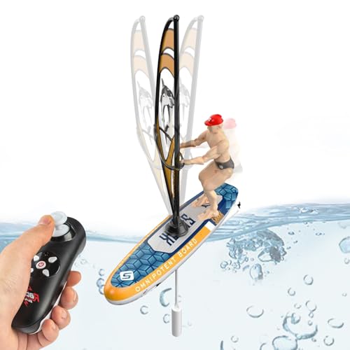 Liqzirtu Robo -Boote für die Badewanne, Spielzeugboote für Wasser Spielen Fernbedienung | RC -Boote für Erwachsene | LED -Leuchten, 2,4 GHz wasserdicht von Liqzirtu