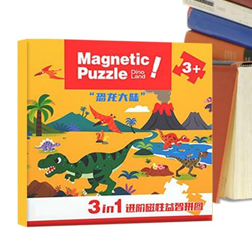 Magnetpuzzle | Kleinkindspielzeug Puzzle-Buch mit Lernaktivitäten - Kleinkinderspiele für Lernen Bildung und Entwicklung | Auto Flugzeug von Liqzirtu
