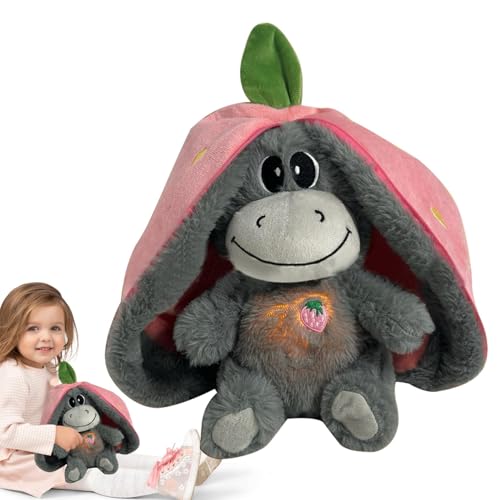 Plüschtier, schlafendes Stofftier | Relieftier Breath – schlafendes Tier atmungsaktiv und beruhigend – Esel aus Plüsch zum Schlafen, Anti-Stress, mit Musik und Lichtern Plüschtier, schlafendes Stofftier | Relieftier Breath – schlafendes Tier atmungsaktiv und beruhigend – Esel aus Plüsch zum Schlafen, Anti-Stress, mit Musik und Lichtern von Liqzirtu