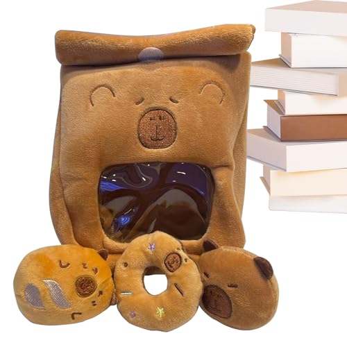 Plüschtier | Plüschtasche für Snacks | Weiche tragbare Snack-Tasche für Reisen Kinder Jugendliche Erwachsene Sammler Schlafzimmer Wohnzimmer Auto Spiel Nanna Studio von Liqzirtu