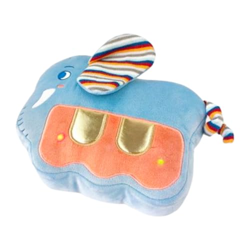 Push Sound Toy mit Lichtern - Blinkende Lichter Plüschspielzeug mit weicher Musik | Weiche und gemütliche interaktive Spielzeugfiguren zum Spielen von immersiven Kinderspielzeug für Kinder Lernen und von Liqzirtu