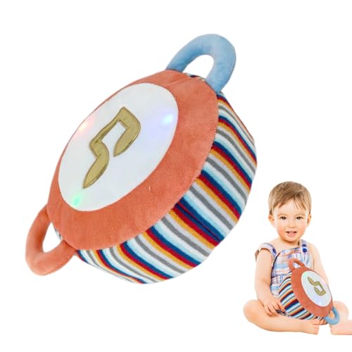 Push Sound Toy mit Lichtern - Blinkende Lichter Plüschspielzeug mit weicher Musik | Weiche und gemütliche interaktive Spielzeugfiguren zum Spielen von immersiven Kinderspielzeug für Kinder Lernen und von Liqzirtu