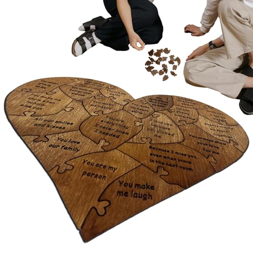 Puzzle Geschenk zum Jubiläum aus Holz | 2024 Herzpuzzle für Erwachsene - Gründe, warum ich dich liebe Liebespuzzle-Teil-Schild, Valentinstag-Puzzle, romantische Puzzles Puzzle Geschenk zum Jubiläum aus Holz | 2024 Herzpuzzle für Erwachsene - Gründe, warum ich dich liebe Liebespuzzle-Teil-Schild, Valentinstag-Puzzle, romantische Puzzles von Liqzirtu
