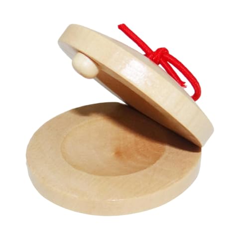 Spanische Castanets – Guss-Wildel für Percussion – Kastagnetten | Traditionelle Verteiler-Wildleder, Handheld-Castagnets, spanische Handinstrumente für die Leistung der Matte von Liqzirtu