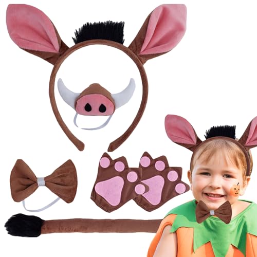 Tier Cosplay -Kostüm, Tierkostümzubehör | Dress The Halloween Kit Kit, ein Verkleidungs -Kit mit realistischem Design für Cosplay -Feierlichkeiten n Ihrem Kind mit realistischen Nasendekorationen, s Tier Cosplay -Kostüm, Tierkostümzubehör | Dress The Halloween Kit Kit, ein Verkleidungs -Kit mit realistischem Design für Cosplay -Feierlichkeiten n Ihrem Kind mit realistischen Nasendekorationen, s von Liqzirtu