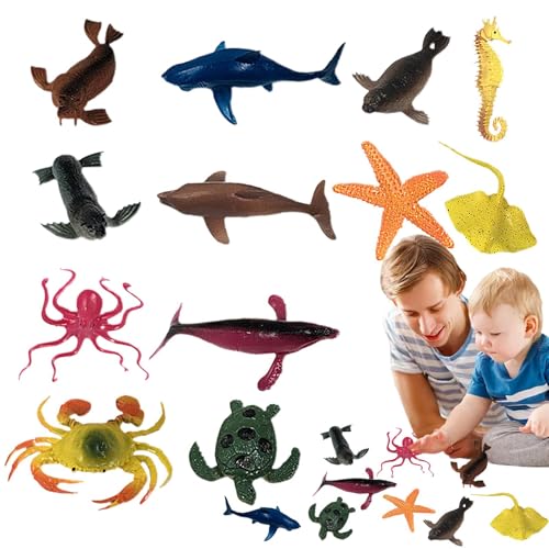 Tierkreatur Tierset - Realistische Ozeantierfiguren, 12 Stücke Realistisches Tierspielzeug | Sortiertes Meer Animal Playset, Bildung Kreaturen für Kinder sammelbare Wassertiermodelle Strandspiel Tierkreatur Tierset - Realistische Ozeantierfiguren, 12 Stücke Realistisches Tierspielzeug | Sortiertes Meer Animal Playset, Bildung Kreaturen für Kinder sammelbare Wassertiermodelle Strandspiel von Liqzirtu