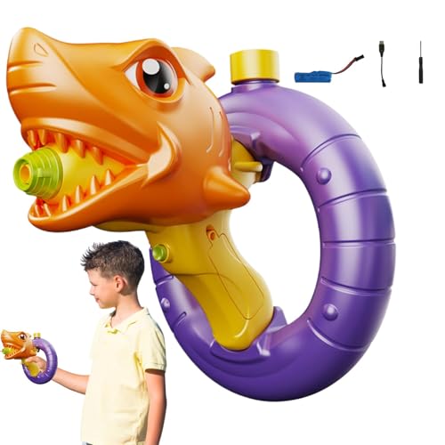Wasser -Squirter, Wasserschützen für Kinder - Niedliche elektrische Dinosaurierhai -Wasser -Squirt Soakers,Sommer -Outdoor -Party -Gefälligkeiten, 900 ml Tank, wiederaufladbar, lecker für Wasser -Squirter, Wasserschützen für Kinder - Niedliche elektrische Dinosaurierhai -Wasser -Squirt Soakers,Sommer -Outdoor -Party -Gefälligkeiten, 900 ml Tank, wiederaufladbar, lecker für von Liqzirtu