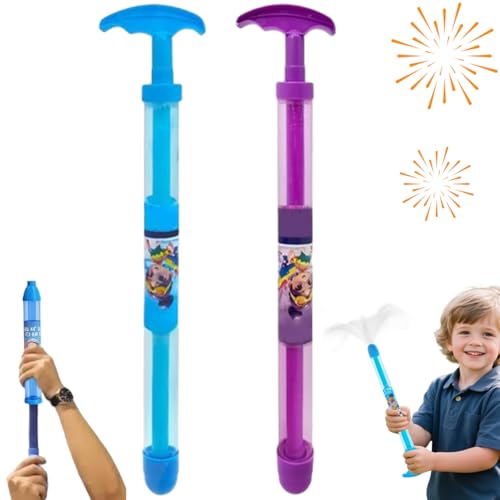 Feuerwerk Wasserpistole, 2/3/4 Stück Romantisches Auszieh Wasserpistole Feuerwerk, Pusher Type Fun Fireworks Water Jet Spray Toy, Zum Baden,Pool, Party (2 Stück-A) von Lircofi