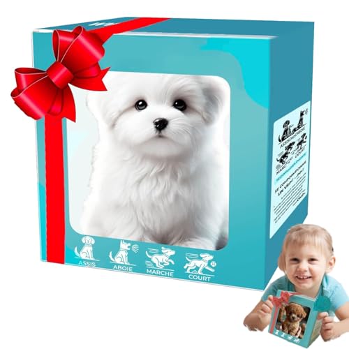 Lircofi Real Puppy Lebensechter Roboter Welpe, Real Puppy Hund, Robot Puppy Dog Realistic, Walking, Barking, Tail Wagging (B) von Lircofi