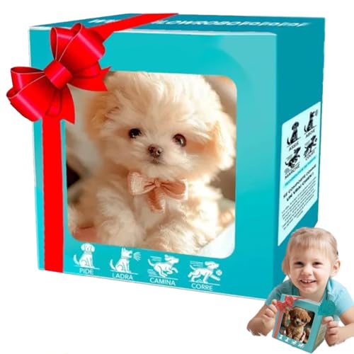 Lircofi Real Puppy Lebensechter Roboter Welpe, Real Puppy Hund, Robot Puppy Dog Realistic, Walking, Barking, Tail Wagging (D) von Lircofi