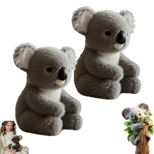 The Koaly Emotional, The Koaly Emotionale Heilung Auf Anfrage, Soft Koala Plush Mimics Natural Movements Like a Real Koala, Cute Calming Throw Pillow (2pcs) von Lircofi