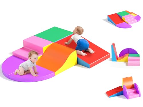 Lischwert Schaumstoffblöcke Ausstattung Softzone Formen Aktivität Mehrfarbiges Spielzeug für Kleinkinder (JM301-Color) von Lischwert