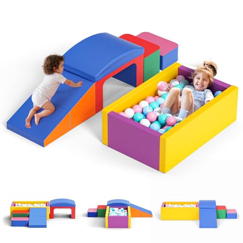 Lischwert Schaumstoffblöcke Ausstattung Softzone Formen Aktivität Mehrfarbiges Spielzeug für Kleinkinder (JMQC-Color) von Lischwert