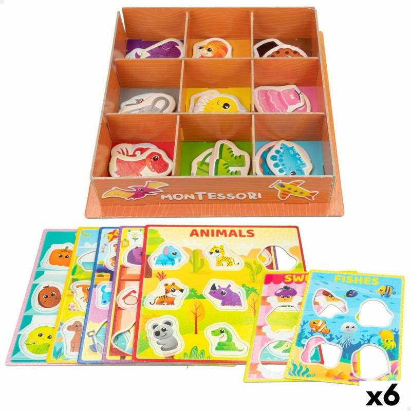 Lernspiel Lisciani Giochi 26 x 6 x 26 cm Farben Montessori-Methode 61 Stücke (6 Stück) von Lisciani Giochi