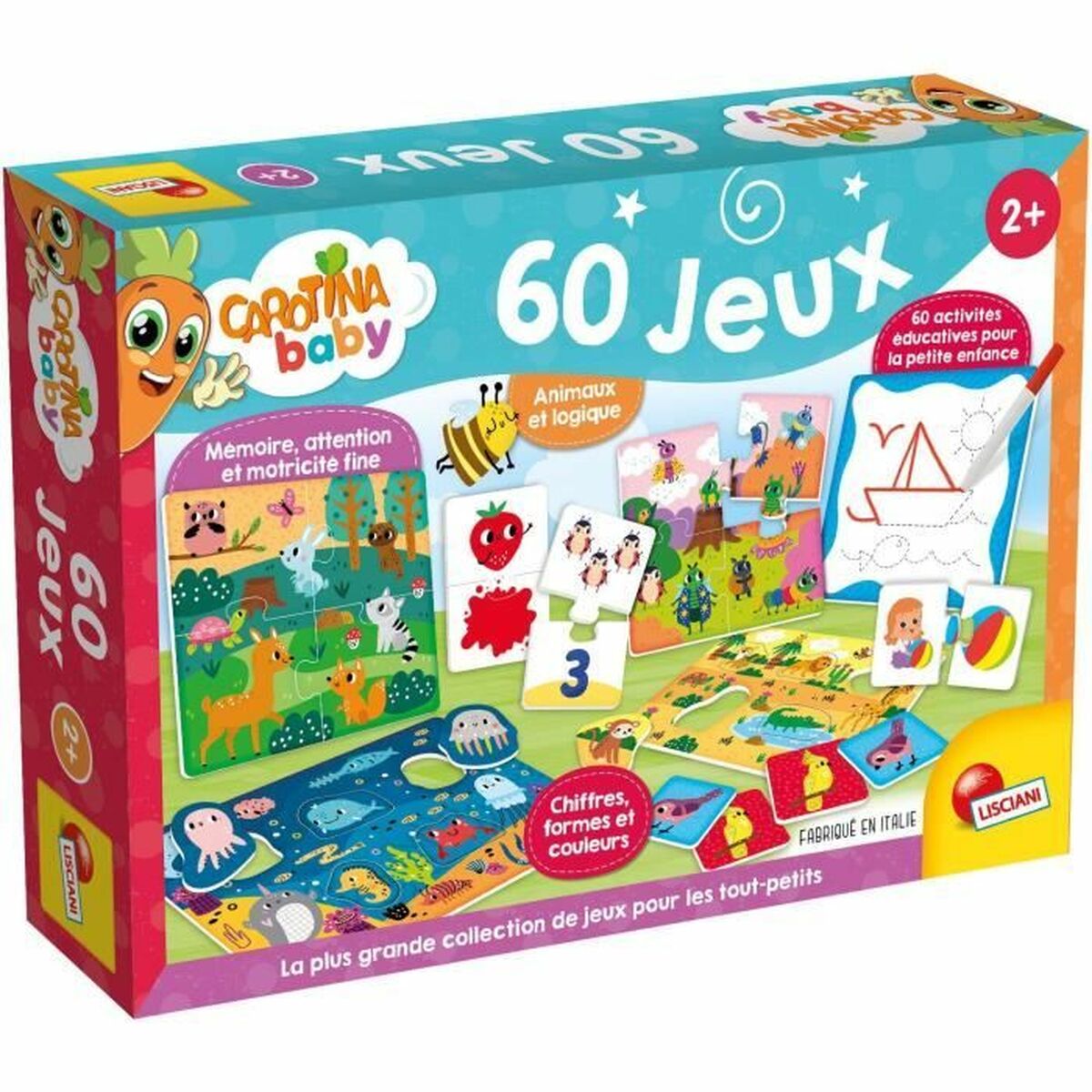 Lernspiel Lisciani Giochi Carotina Baby 60 Jeux (FR) von Lisciani Giochi