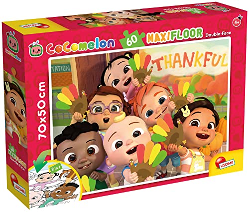 Lisciani Giochi 91089 Puzzle COCOMELON SUPERMAXI ( 70x 50 cm ) 60 Teile von Liscianigiochi