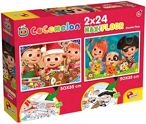 Lisciani Giochi 91102 Packung mit 2 Puzzle COCOMELON ( 50 x 35 cm ) 48 Teile ( 2 x24 ) von Liscianigiochi