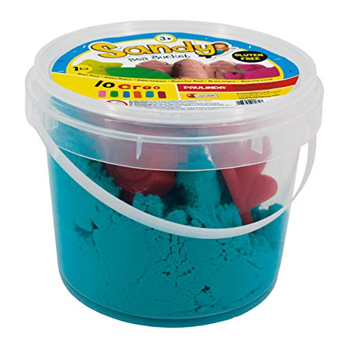 Lisciani Giochi - Sandy Sea Magischer Eimer (1 KG) - 1 kg Farbiger Sand - Plastikeimer, 4 Formen - Kreatives Spiel, Glutenfrei, Fördert Feinmotorik - Fantasie,Magischer Sand für das ganze Jahr. von Lisciani
