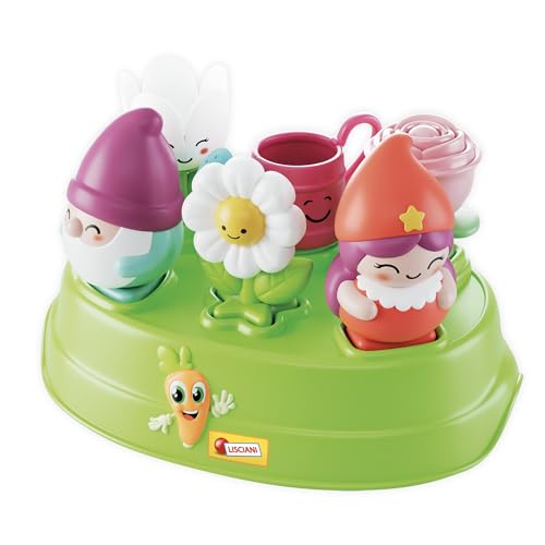 Lisciani - CAROTINA Baby Edu Shapes - Wichtel & Blumen - Baby Lernspielzeug ab 10 Monaten - Spielzeug Formen und Farben - mit 6 Charakteren - Logische Entwicklung - Feinmotorik von Lisciani Giochi
