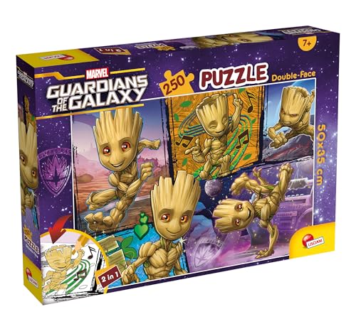 Lisciani - Puzzle Marvel Groot DF Plus - 250 Teile Doppelseitiges Puzzle für Kinder ab 7 Jahren - Format 50x35 cm - Malvorlage auf der Rückseite - Kreative Aktivität - Geburtstagsgeschenkidee Lisciani - Puzzle Marvel Groot DF Plus - 250 Teile Doppelseitiges Puzzle für Kinder ab 7 Jahren - Format 50x35 cm - Malvorlage auf der Rückseite - Kreative Aktivität - Geburtstagsgeschenkidee von Lisciani