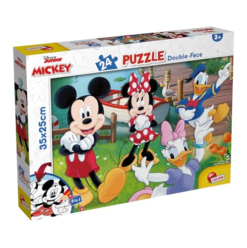 Lisciani - Puzzle Disney - Mickey MaxiPlus - 24 Teile Doppelseitiges Puzzle für Kinder ab 3 Jahren - Rückseite zum Ausmalen - 25x35 cm - Kreative Aktivität - Lernspiel - Geburtstagsgeschenkidee Lisciani - Puzzle Disney - Mickey MaxiPlus - 24 Teile Doppelseitiges Puzzle für Kinder ab 3 Jahren - Rückseite zum Ausmalen - 25x35 cm - Kreative Aktivität - Lernspiel - Geburtstagsgeschenkidee von Lisciani Giochi