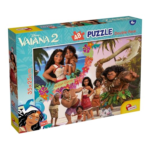 Lisciani - Puzzle Disney VAIANA MaxiPlus - 48 Teile - Doppelseitig für Kinder ab 4 Jahren - Rückseite zum Ausmalen - Format 25x35 cm - Lernspiel & kreative Aktivität - Geschenk für Mädchen & Jungen Lisciani - Puzzle Disney VAIANA MaxiPlus - 48 Teile - Doppelseitig für Kinder ab 4 Jahren - Rückseite zum Ausmalen - Format 25x35 cm - Lernspiel & kreative Aktivität - Geschenk für Mädchen & Jungen von Lisciani Giochi